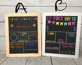 FIRST DAY of SCHOOL boards!