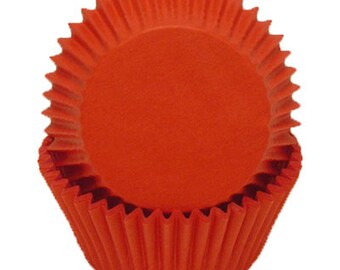 WARM RED Cupcake Papers