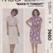 McCall's 7460 Misses' Easy Pullover Dress Sizes 14, 16 Vintage UNCUT Pattern Rare and OOP