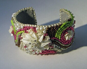 Embroidered Cuff Bracelet