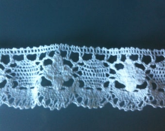 Vintage lace antique lace crochet bobbin lace fabric trim