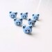 15mm x 12mm Pale Blue Teddy Bear Head Shaped buttons, sewing, knitting, 6 pieces or 10 pieces, Baby button,plastic button,novelty Button