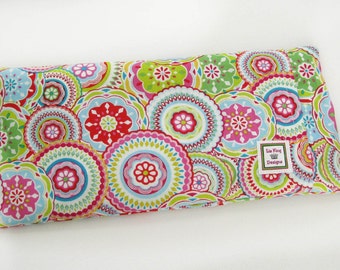 Heating Pad (Microwavable)- Spirograph // Buckwheat and Rice Heating Pad // Cold Pack // Heat Pack // Removable Cover