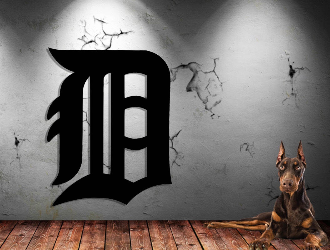 Detroit Sports Wall Art Baseball Logo 18 Gauge Steel Metal