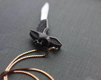 Pocket Knife Necklace Eagle Flying Patriotic Bird