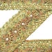 Free Shipping Vintage Indian Hand Beaded Lace Light Brown Ribbon Sari Border Used Sewing 1 Yard Trim ST2317