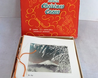 Vintage Japanese Christmas Greeting Cards