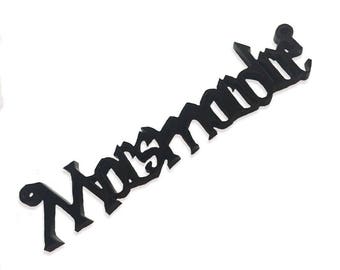 Morsmordre laser cut charm