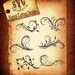 Ornamental Flourish Swirls Svg Flourish Svg Swirl SVG DXF PNG and Eps Instant Download Digital Vector Cut File Htv Silhouette Cricut