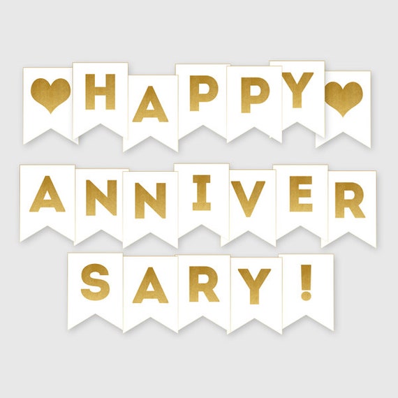 Free Printable Happy Anniversary Banner Template Printable Templates