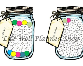 Color Your Weight Loss - Mason Jar A5 size