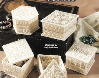 Ribbon & Pearls Boxes, Annie's Attic 871432