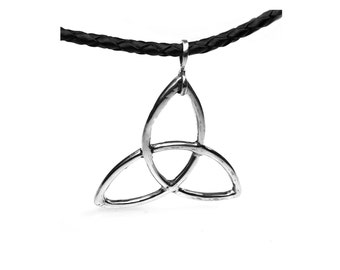 Triquetra necklace-Sterling Silver-tribal series 351