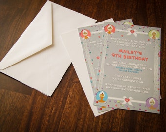 Custom Spa Party Invitation (Pack of 10)