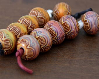 Chinese Lantern Mirage Beads - MOOD 008