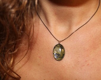 Lace vintage necklace handmade necklace