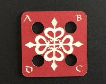 50 Two Inch Mat Board SCA Kingdom Calontir Tablet Weaving Cards Your Color Choice