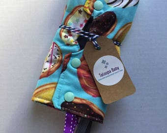 Aqua Donuts Straight Drool Pads for Lillebaby
