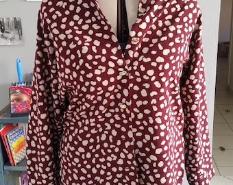Vintage polka dot blouse