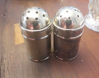 Silver plate salt and pepper shaker