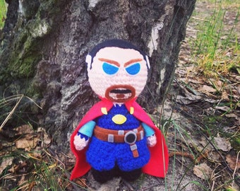 Dr. Strange, Marvel Comics, action figure, toy, Agamotto, superheroes, Stephen Vincent Strange, Avengers, Strange Tales, amigurumi