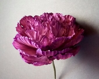 Gum Paste Peony! Want More Than 1? You Can Get Up To 5, And Buds Too! All right in this listing! Made For You! In Any Colour You Want!