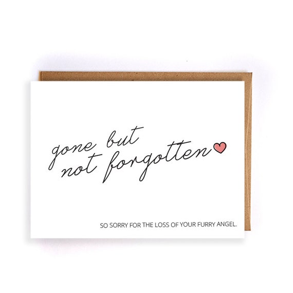 sympathy card for pet