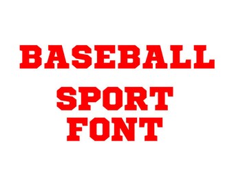 Baseball font svg - sport font svg , Cricut Fonts, Silhouette Cameo font - alphabet svg, eps, dxf