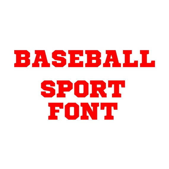 Download Baseball font svg sport font svg Cricut Fonts Silhouette