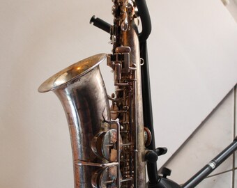 Beautiful DOLNET Lefevre & Pigis Alto Saxophone Sax Very Old 1920s 1930s Henri Dolnet Paris Julius Rudolph Instruments Gotha Historical