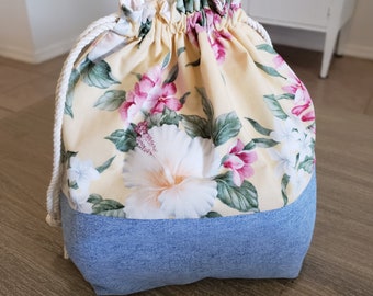 Knitting Project Bag, Project Bag, Crochet Project Bag