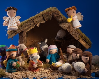 Complete nativity scene