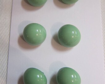 2 buttons top half ball Green