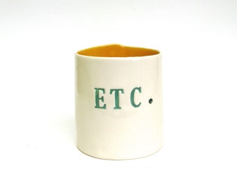 hand built porcelain ETC vessel