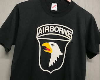 S/M vintage 80s Airborne t shirt * small medium