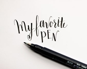Tombow Fudenosuke Brush Pen. Calligraphy Brush Pen. Great pen for hand lettering, drawing and calligraphy. Great Christmas Gift!