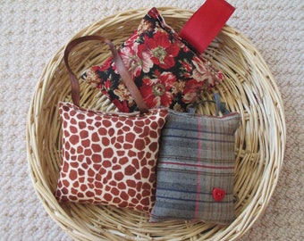 Lavender Sachet Trio - Red Hot