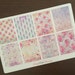 0349 Blossom Shabby Chic floral 8 full boxes icons planner stickers for Erin Condren & other planners, diaries