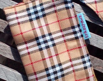 Erikazpawz - Poop Bag Holder, 'Burnberry' plaid