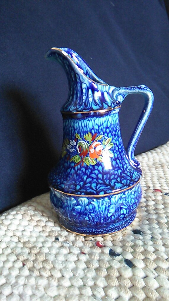 Limoges Veritable Bleu de Four Small Jug