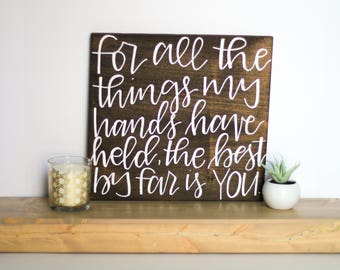 Square Wood Quote Sign - .25in