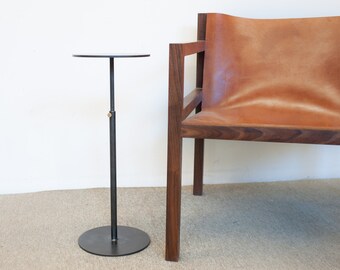 DV Drink Table - Blackened Steel Side Table