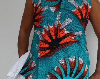 sleeveless top with side piece