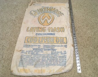 Vintage Wirthmore Laying Mash Feed Sack