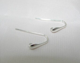 Ties hook drop earrings fine silver first title. (6517691)