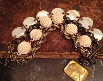Upcycled Recycled Assemblage Bracelet