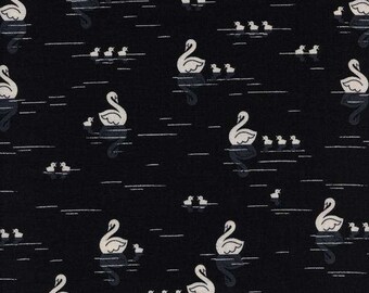 Black & White 2017 by Cotton + Steel - Night Swim Black - Cotton Woven Fabric
