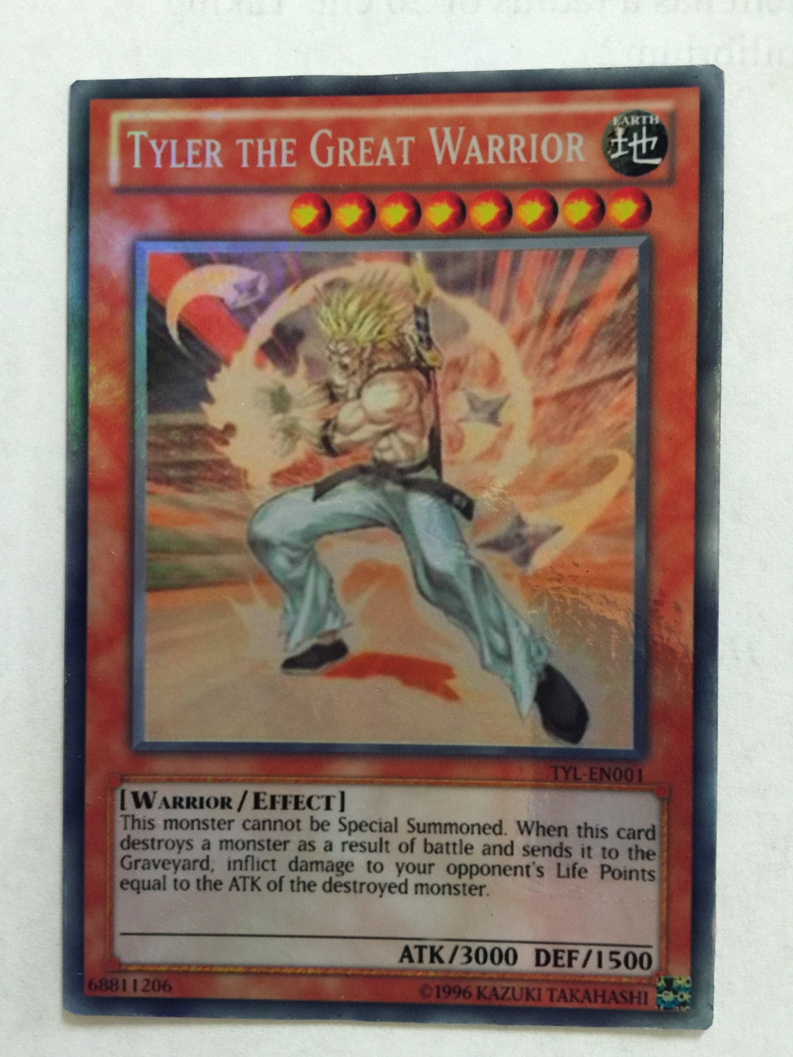 Yugioh Karte Menge 1 Tyler der große Krieger Super selten