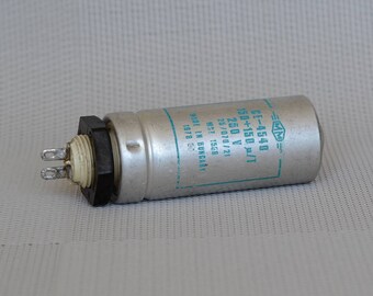 Vintage capacitor, Retro electronics, electrolytic, Electrical Parts, radio parts, electronic supply, electronic decor, steampunk electronic