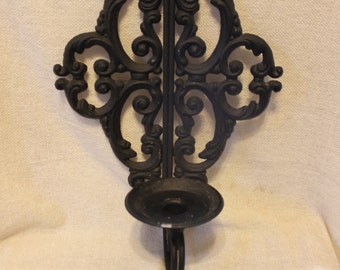 Ornate Cast Iron Candleholder